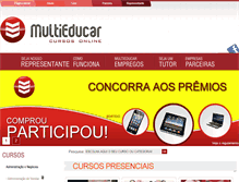Tablet Screenshot of multieducar.com.br